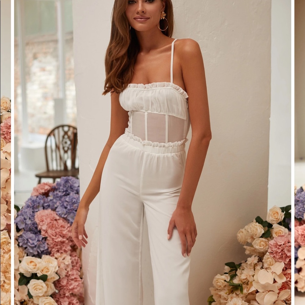 Alamour the Label White Jumpsuit